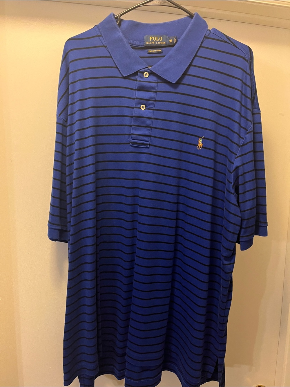 Polo by Ralph Lauren Royal Blue Polo with Black Stripes